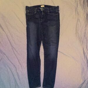 MOTHER Women's Midnight Blue Skinny Jeans